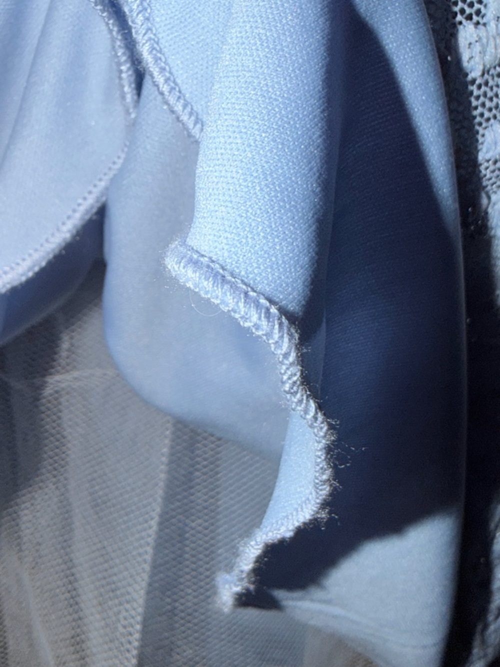 City Studio Dusty Blue Lace V-Neck Dress Size 9 Juniors —#124 - Picture 8 of 12